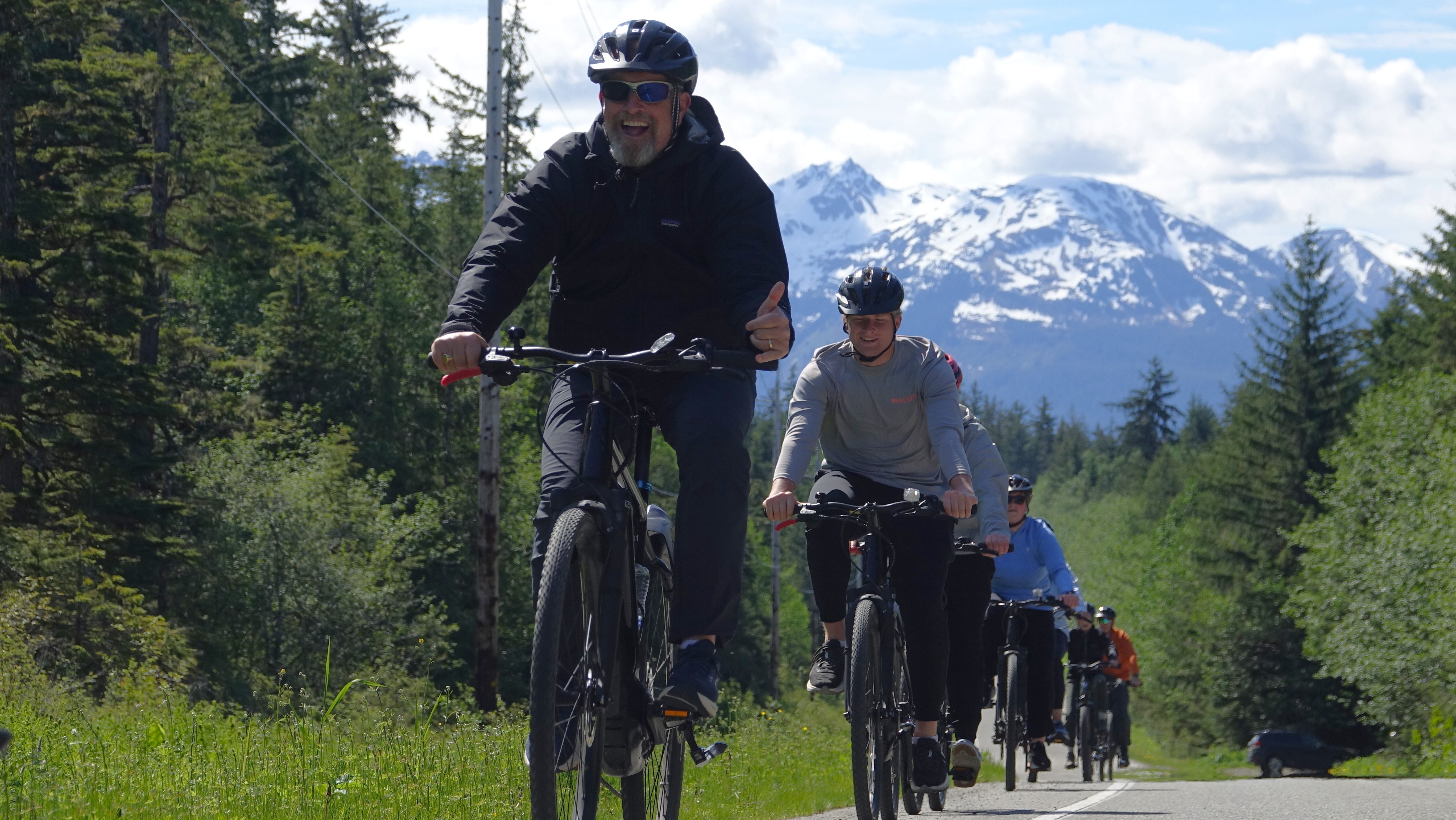 Alaska Rainforest eBike Happy Family Fun Mountain
