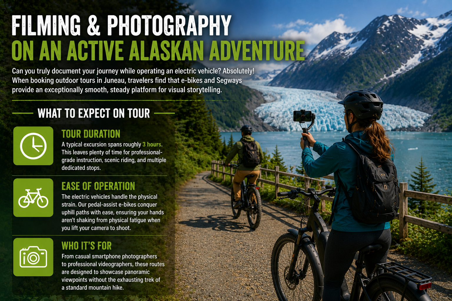How to Capture Epic Photos and Video on Juneau Segway and E-Bike Tours