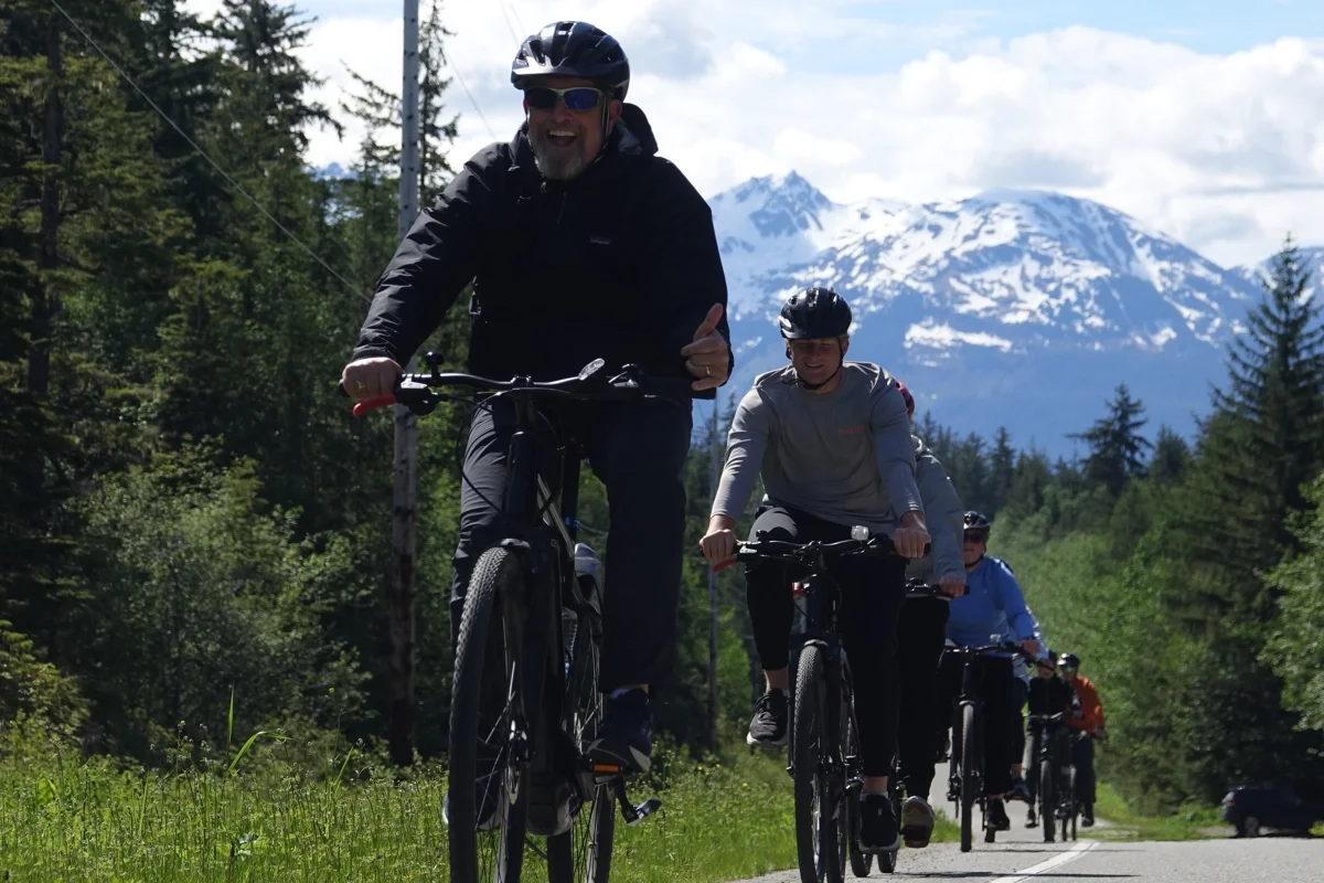 Juneau rainforest ebike thumbs up happy mountain explore 1200x800 1